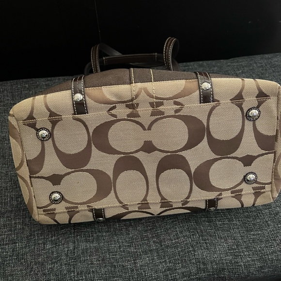 COACH Brown Satchel - Picture 4 of 5